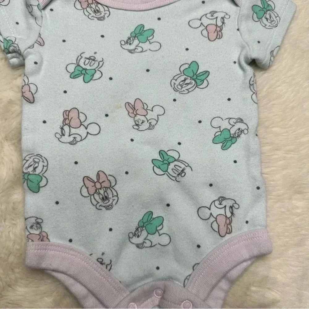 Disney Baby Onesie White  / Pink Minnie Mouse Size Newborn - Picture 9 of 16
